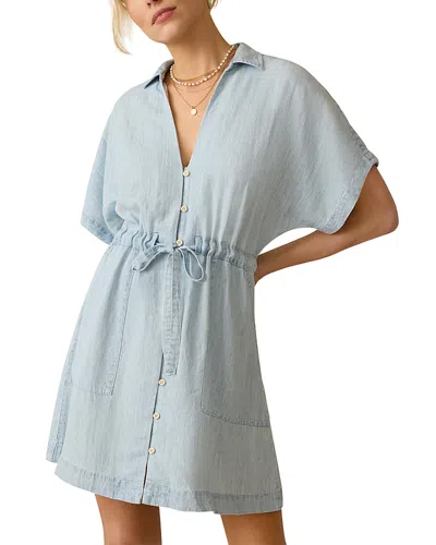 Faherty Tried & True Oakley Dress In Arctic Sea Wash