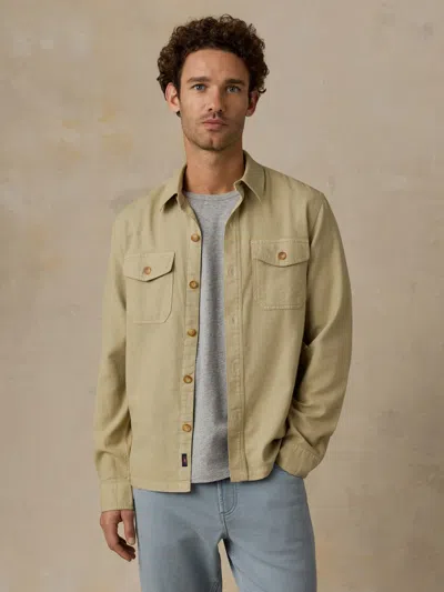 Faherty Tropic Surplus Shirt In Green