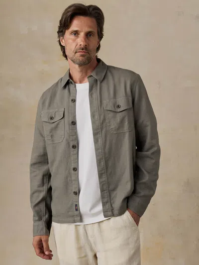 Faherty Tropic Surplus Shirt In Green