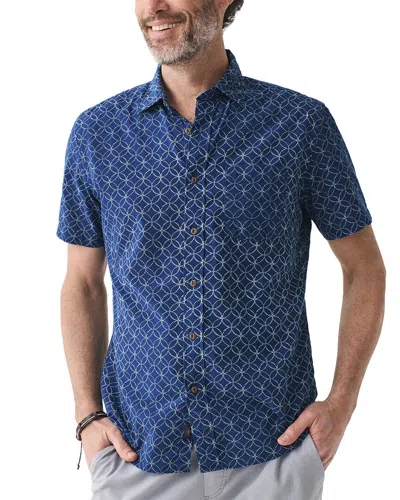 Faherty Tropical Shirt In Blue