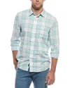 Faherty Tropical Shirt In Green