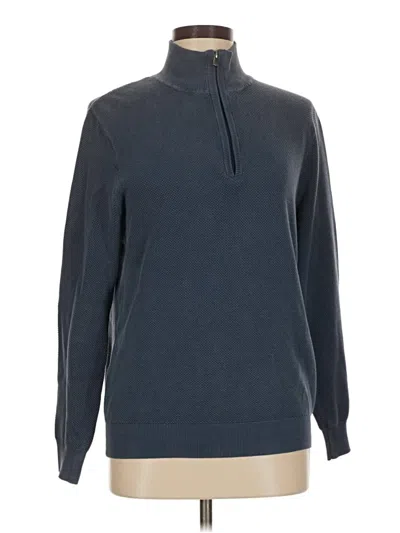 Pre-owned Faherty Turtleneck Sweater In Blue