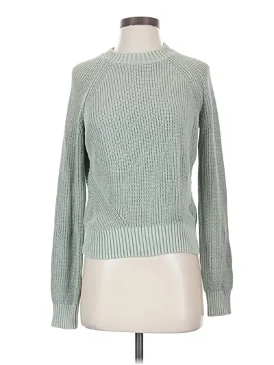 Pre-owned Faherty Turtleneck Sweater In Green
