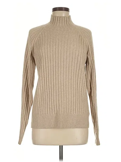 Pre-owned Faherty Turtleneck Sweater In Tan