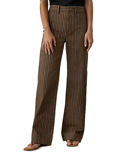 Faherty Twill Tide Slim Straight Pants In Multi