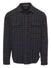 Faherty Two-pocket Check Shirt In Brown