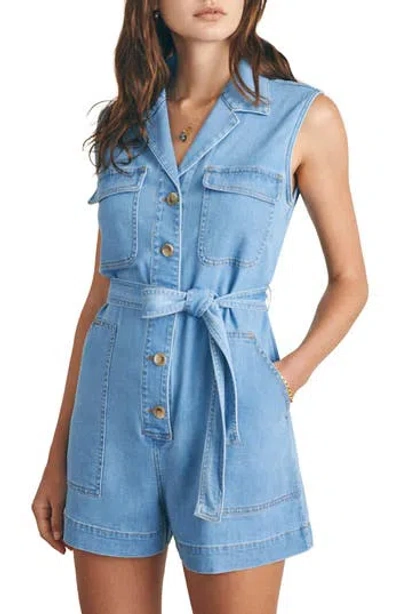 Faherty Utility Denim Romper