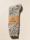 Faherty Valley Ridge Slub Sock In Black