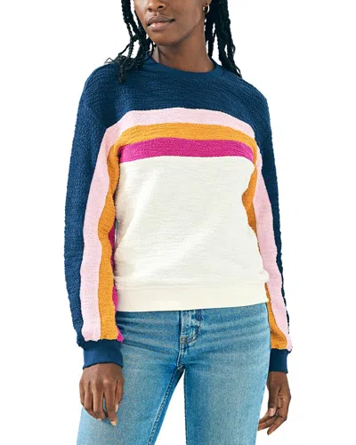 Faherty Vista Stripe Pullover In Multi