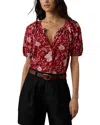 Faherty Voile Lettie Top In Multi