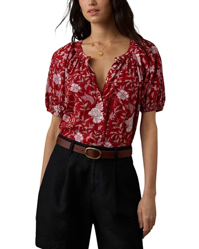 FAHERTY VOILE LETTIE TOP