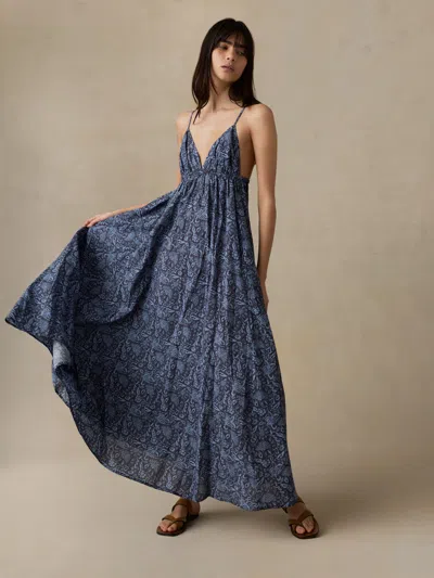 Faherty Voile Sadie Dress In Blue