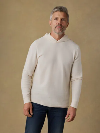 Faherty Waffle Hoodie In Neutral