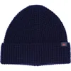 Faherty Waffle Knit Beanie In Blue