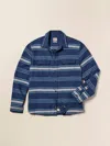 Faherty Wavebreaker Shirt In Winter Summit Stripe