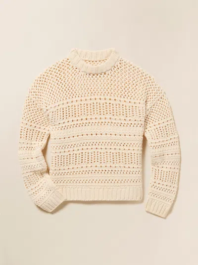 Faherty Whitecap Sweater In Cream