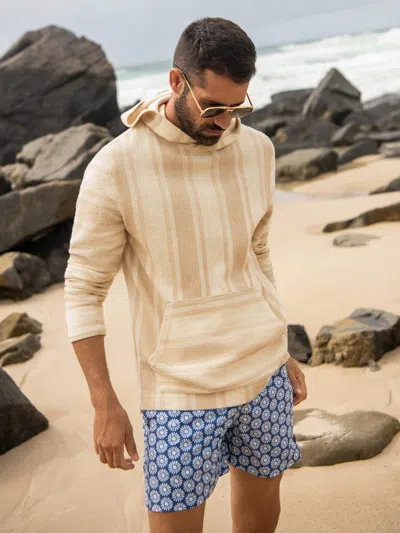 Faherty Whitewater Hoodie In Brown