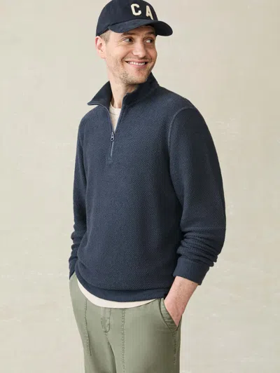 Faherty Whitewater Quarter Zip In Fjord