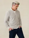 Faherty Whitewater Quarter Zip In Grey Shell Loop