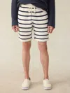 Faherty Whitewater Sweatshort In Boothbay Stripe