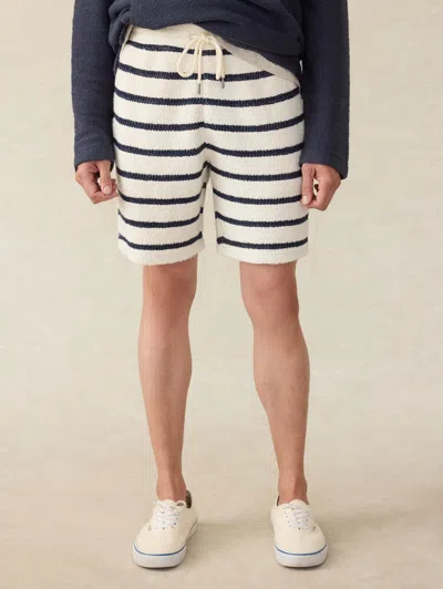 Faherty Whitewater Sweatshort In Boothbay Stripe