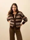 Faherty Wildwood Cardigan In Brown