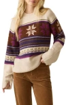 Faherty Winter Solstice Wool Blend Sweater In Brown