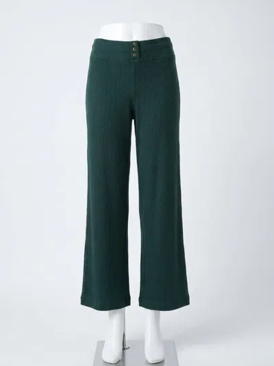Faherty Women's Apres Waffle Pant In Seamoss In Blue