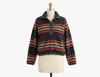 Faherty Fireside Fleece Popover Sweater In Multi