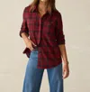 Faherty Women's Legend Sweater Shirt In Cherry Creek Place In Multi
