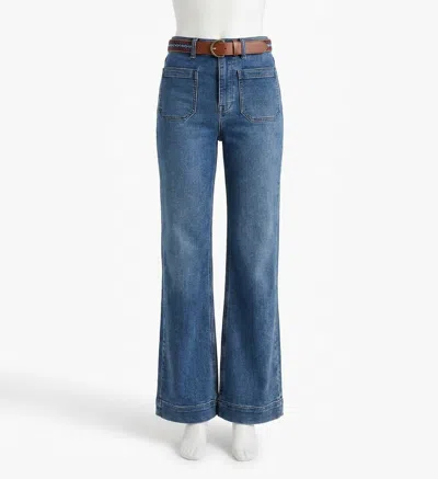 FAHERTY WOMEN'S STRETCH TERRY PATCH POCKET PANT IN RIVERTON