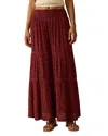 Faherty Woodstock Maxi Skirt In Red