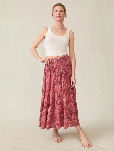 Faherty Woodstock Skirt In Island Breeze Floral