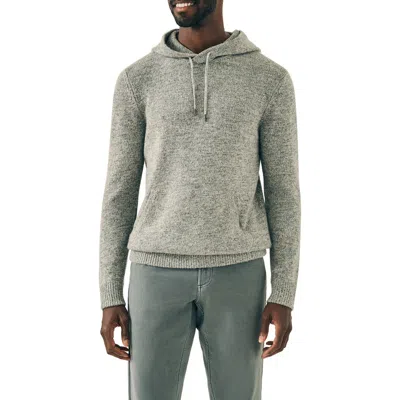 Faherty Wool & Cashmere Popover Hoodie In Rock Grey Marl
