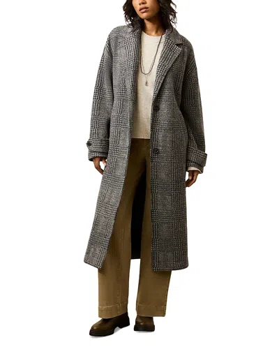 Faherty Wool Blend Coat In Gray