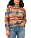 Faherty Wool-blend Mock Neck Sweater