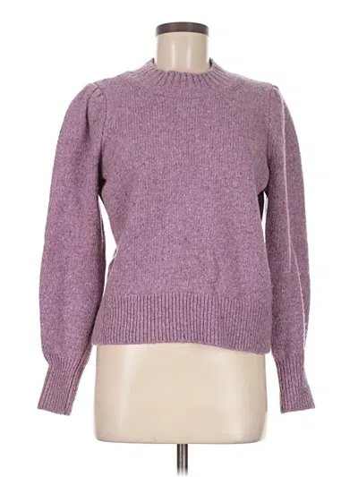Pre-owned Faherty Wool Sweater In Purple