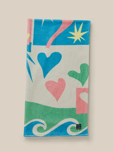 Faherty X Quiksilver Beach Towel In Multi