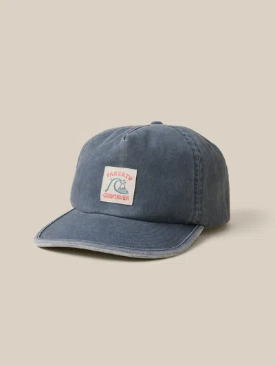 Faherty X Quiksilver Marble Wash Hat In Blue