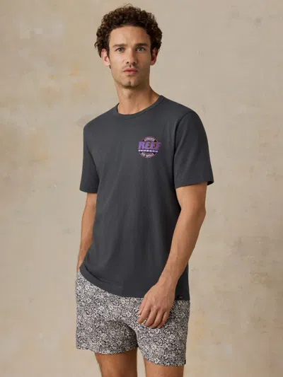 Faherty X Reef Sunwashed Graphic T-shirt In Gray