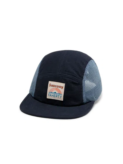Faherty X Saucony Camper Hat In Navy