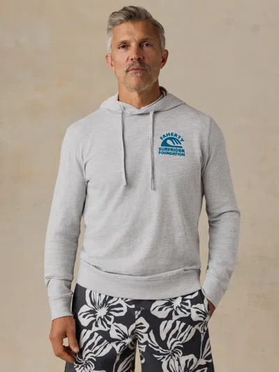 Faherty X Surfrider Sunwashed Organic Hoodie In Gray