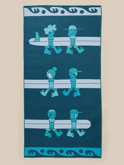 Faherty X Surfrider X Slowtide Quick Dry Towel In Multi