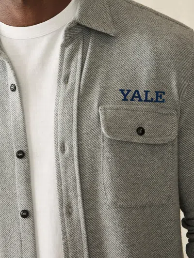 Faherty Yale Legend&trade; Sweater Shirt In Fossil Grey Twill