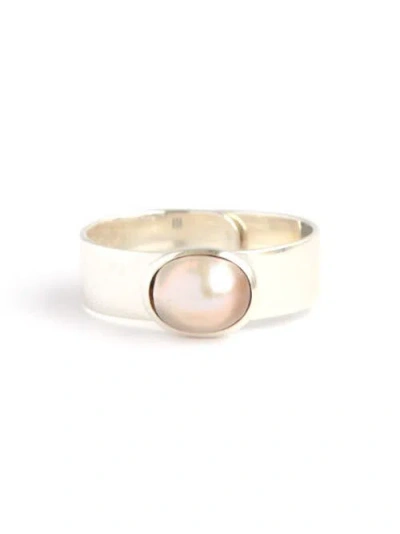 Fair Anita Dolores Freshwater Pearl Sterling Ring In White