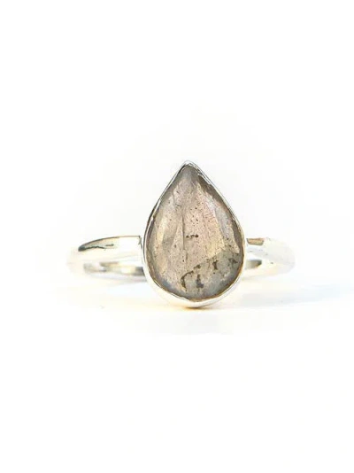 Fair Anita In Love And Labradorite Sterling Ring In Gold