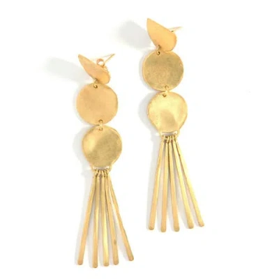 Fair Anita Sticks And Stones Dangle Earrings In Gold