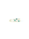 Fair Anita Tiny Stone Sterling Stacking Ring Set In Multi