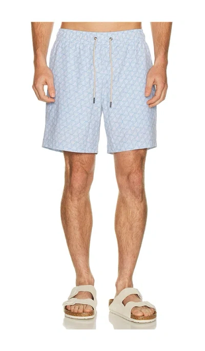 Fair Harbor 7 Bayberry Swim Trunk In Blue