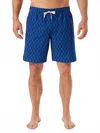 Fair Harbor Anchor Pull-on Swim Trunks In Diamond Sharks In Blue